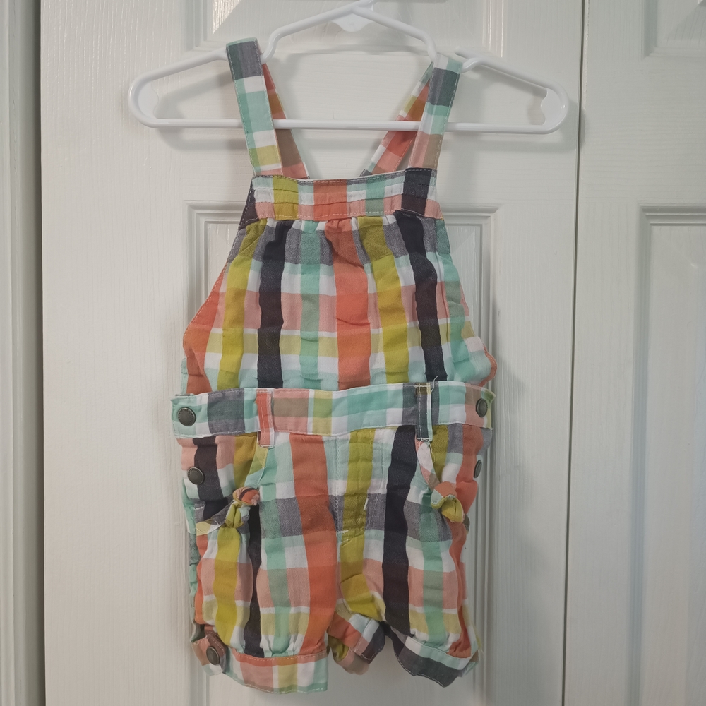 Colorful Striped Kids Overalls